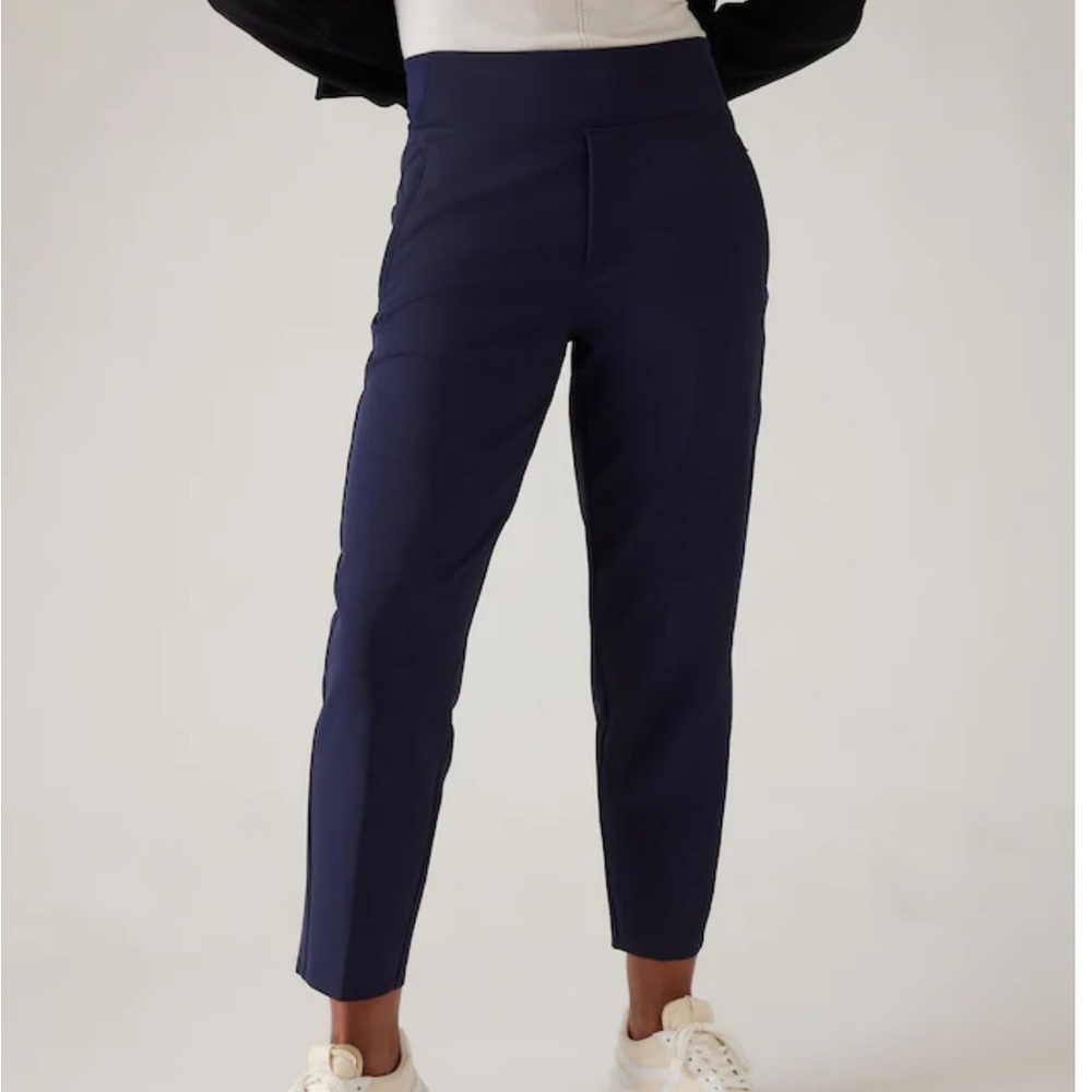Athleta Endless High Rise pant. Navy. Size 14. EUC, barely worn. 27” inseam